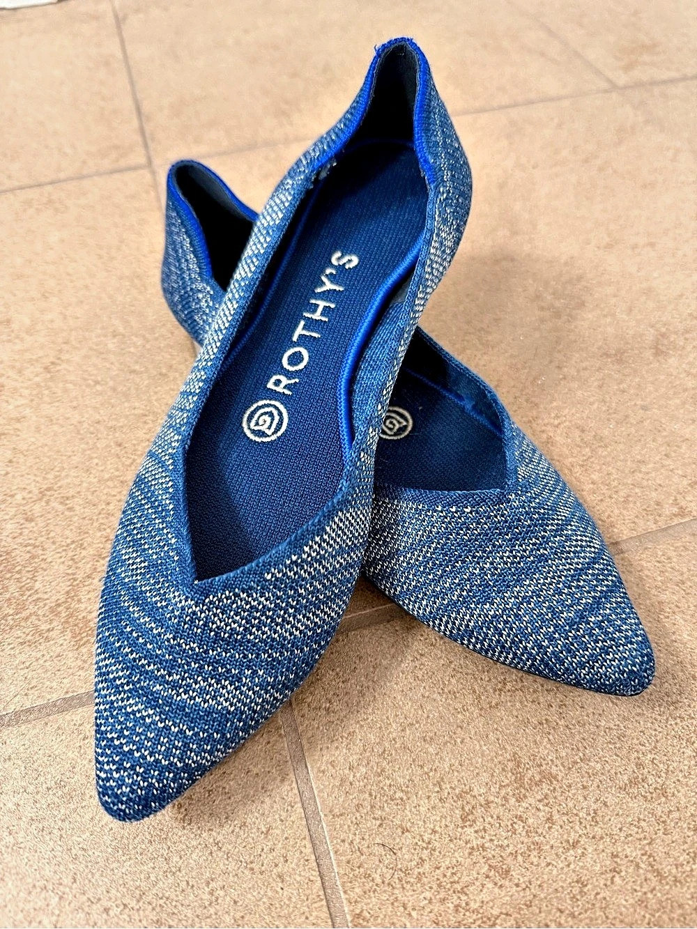 Rothy's The Point Flats Blue US 6.5